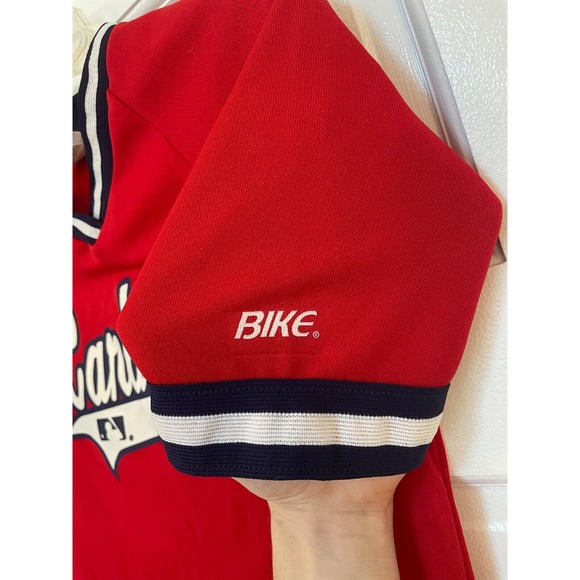 Vintage 1999 St. Louis Cardinals Jersey Shirt Small MLB Bike #5 Thomas Howard - Picture 6 of 7